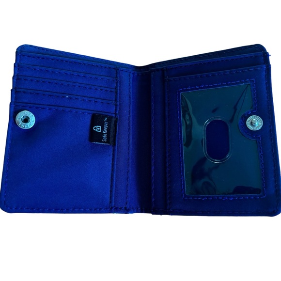 SAFE KEEPER RFID Bi-fold card wallet change purse RFID Protection Patchwork NWOT - Picture 4 of 9